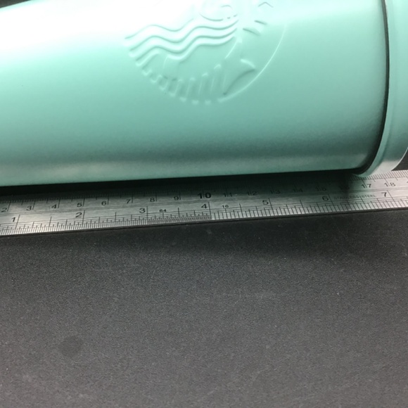 Starbucks Tumbler Lid Cold Cup Turquoise, Aqua Tiffany Blue Mermaid Grande 16 oz - Picture 11 of 12